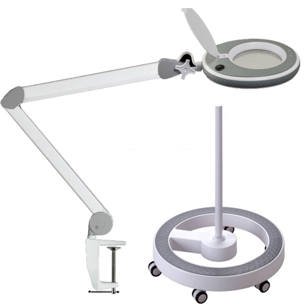 LUMENO LED-Lupenleuchte 8213 dimmbar + Rollstativ