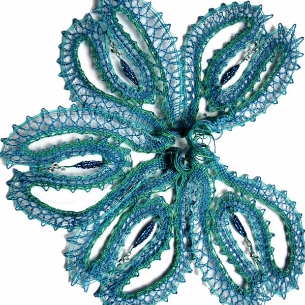 Klöppelbrief Wasserblume