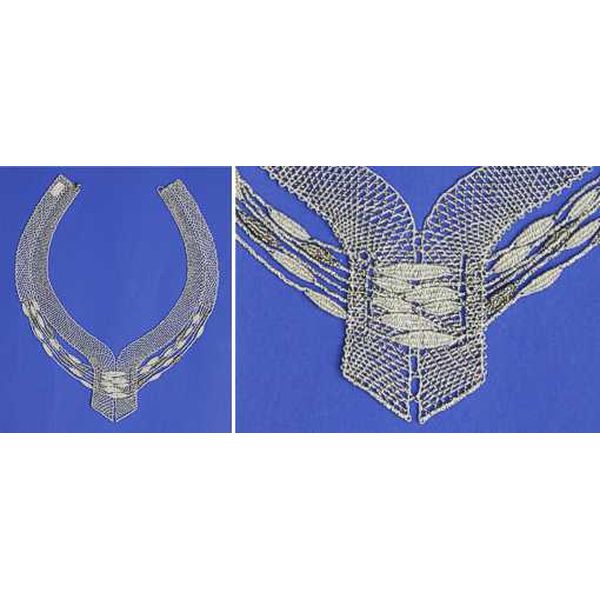 Klöppelbriefe Halsschmuck