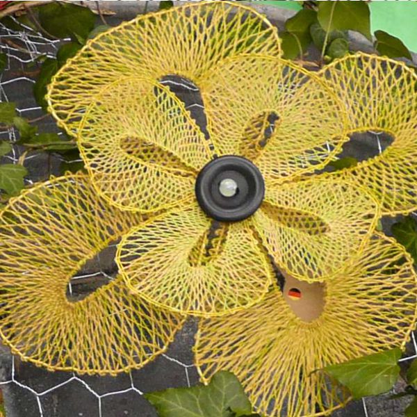 Klöppelbrief Vier Blütenblätter