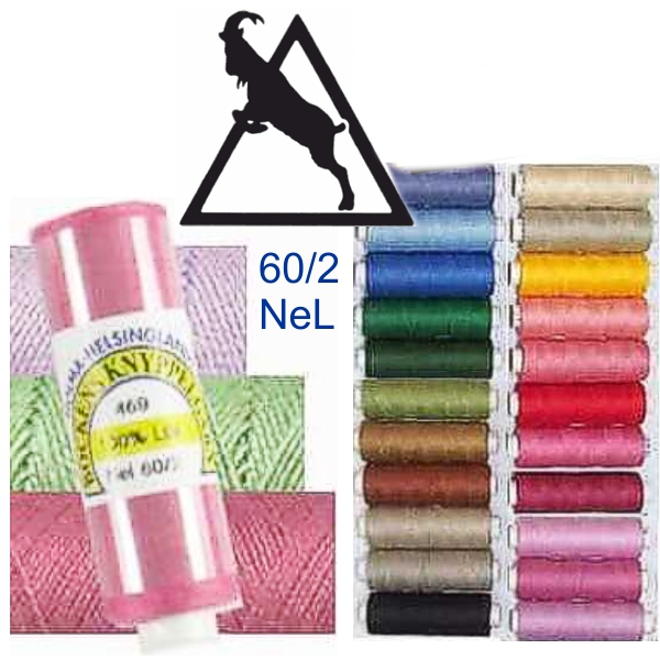 BOCKENS Leinengarn - farbig - NeL 60/2