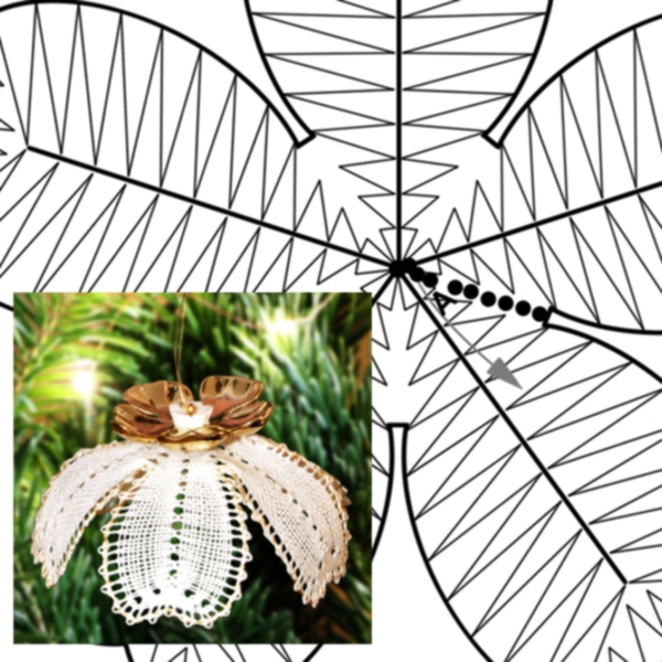Anhänger Blüte "Christrose" Bastelset