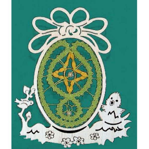 Holzrahmen Ei Aufhänger