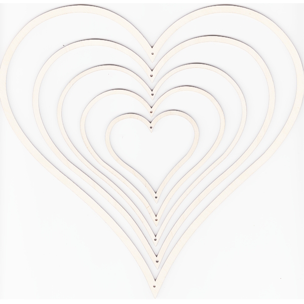 Holzrahmen Herz
