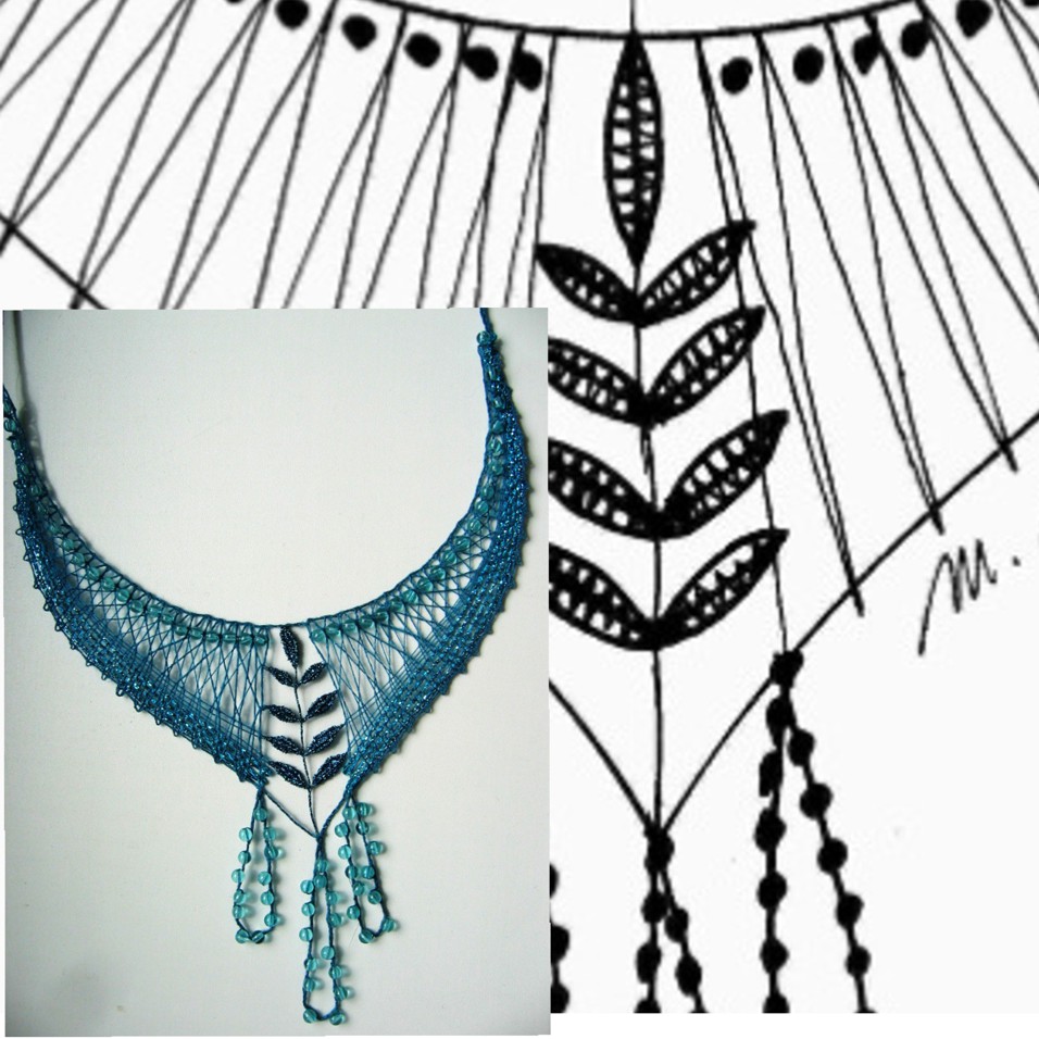 Klöppelbrief " Kleiderschmuck"