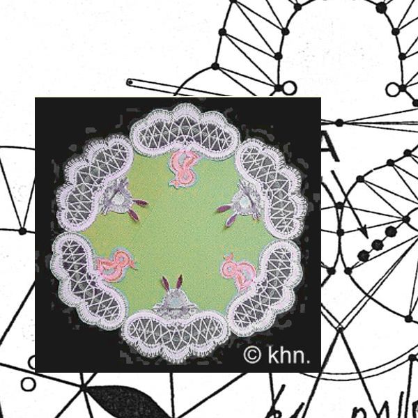 Klöppelbrief Osterdecke 2