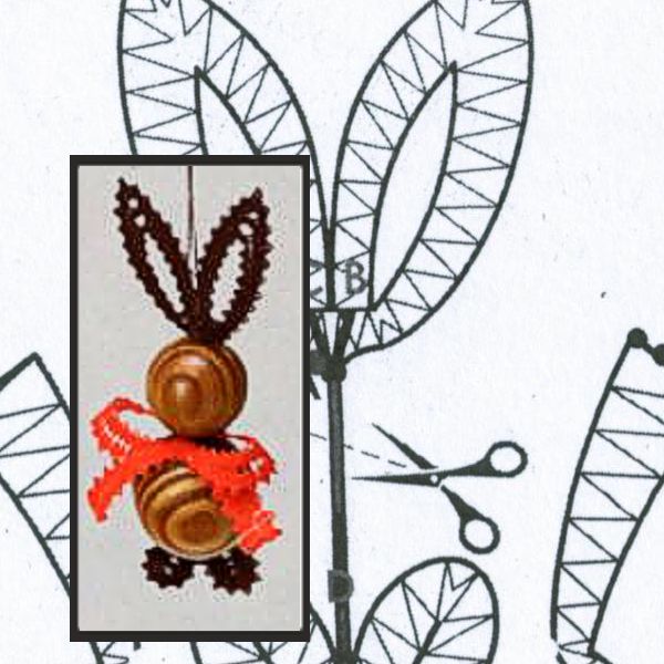 Klöppelbrief Osterhäschen Bastelset