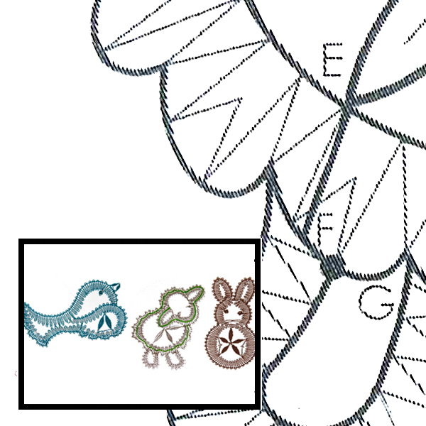 Klöppelbrief Frühlingstrio