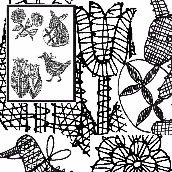 Klöppelbrief Oster-, Frühjahrsmotive