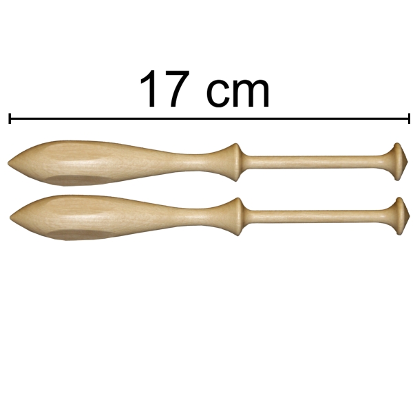 Wollklöppel abgeflacht