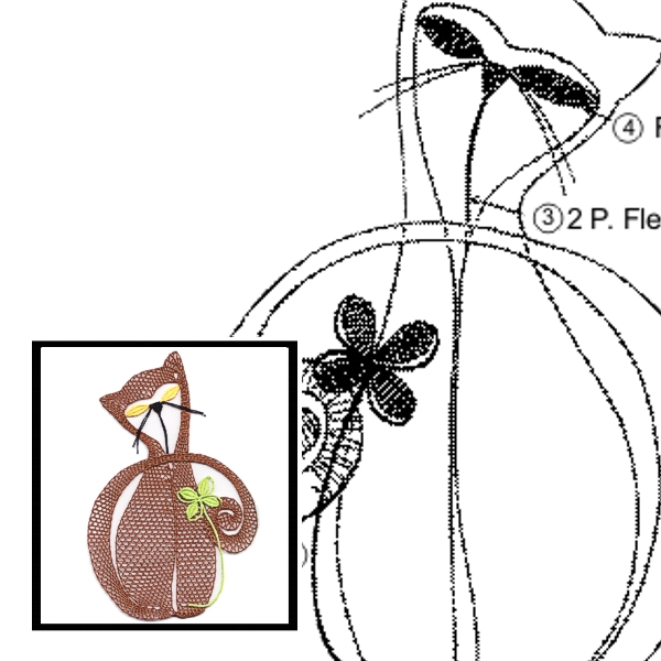 Klöppelbrief Katzenliebe 1