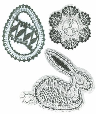 Klöppelbriefe Osterschmuck