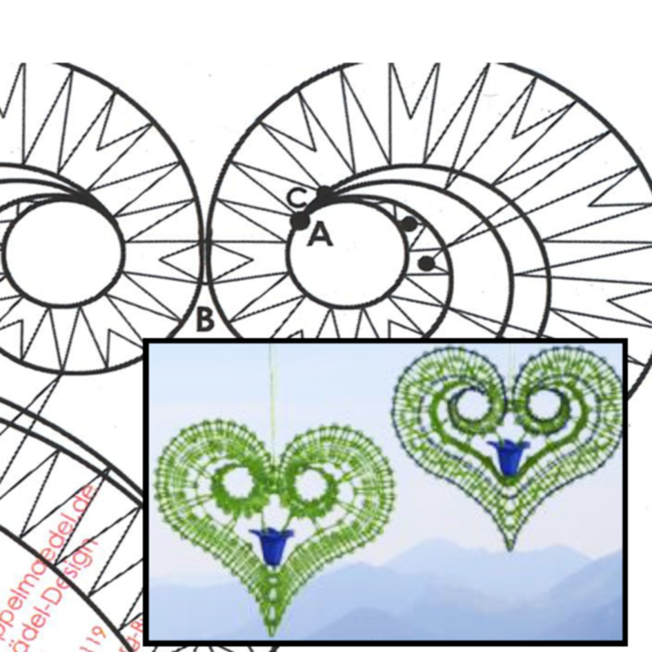 Bastelset Anhänger "Enzian-Liebe"