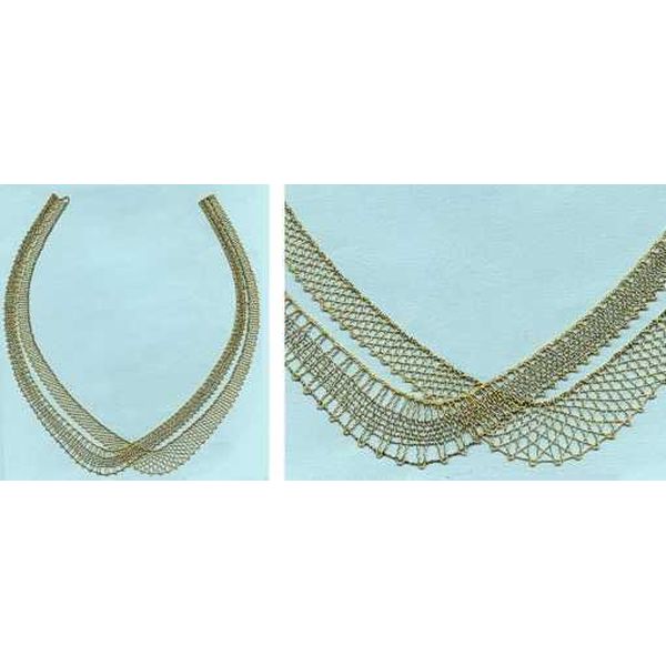 Klöppelbriefe Halsschmuck