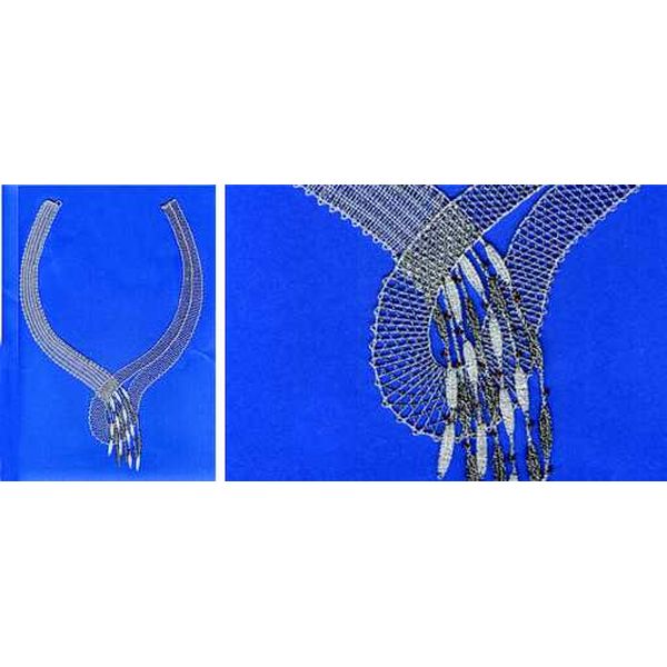 Klöppelbriefe Halsschmuck