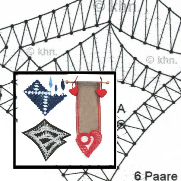 Klöppelbrief Türbänder (3 Motive)
