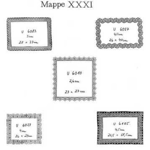 Ostmark Klöppelschätze Mappe 31