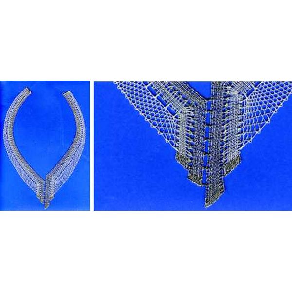 Klöppelbriefe Halsschmuck