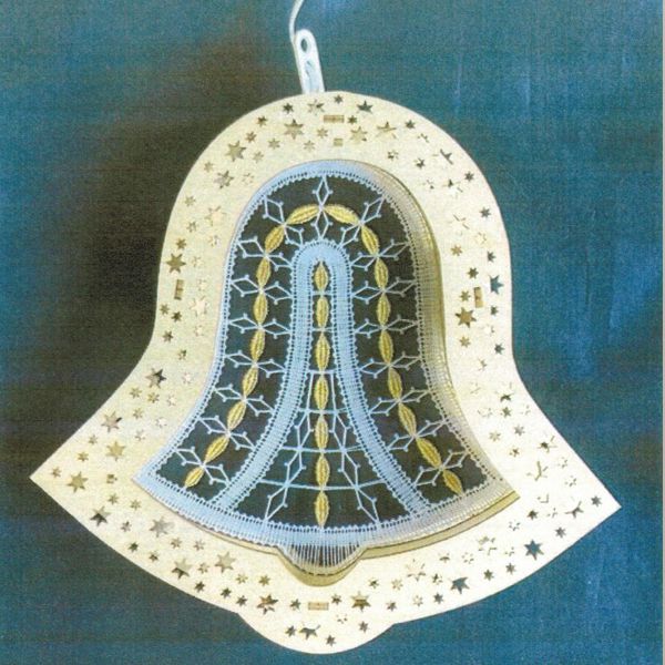 LED-beleuchtete Glocke aus Holz