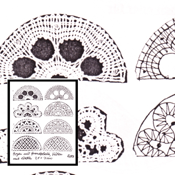 Klöppelbrief Mini-Schwibbogen
