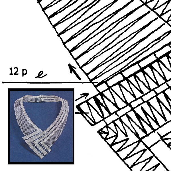 Klöppelbrief Halsschmuck