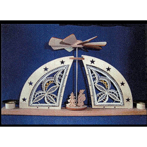 Holzrahmen Mini-Bogen mit Pyramide