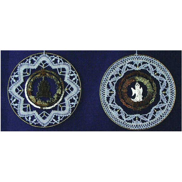 Klöppelbrief Baumbehang  (Ø: 9,7 cm)