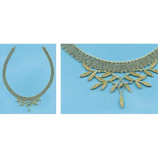 Klöppelbriefe Halsschmuck