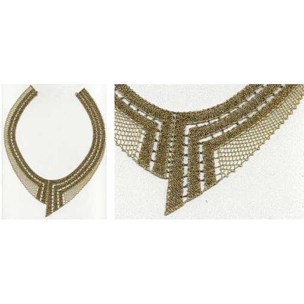 Klöppelbriefe Halsschmuck