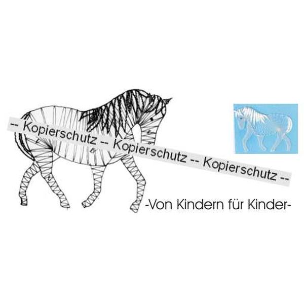 Klöppelbrief Pferd
