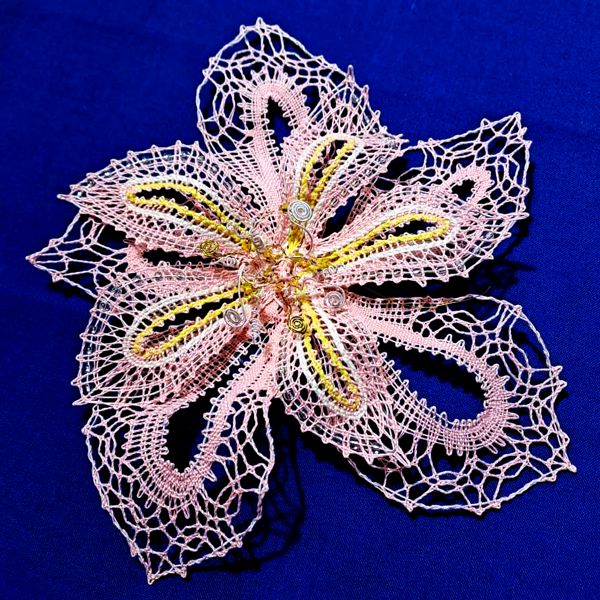 Klöppelbrief Spinnenblume