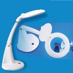 LED table-lamp with magnifying glass 