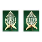 Wooden Frame Candle Flame 