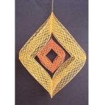 Set Wind Chimes - Pattern and Material gelb- orange 