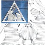 Pattern Nativity Scene for LED Triangle 35cm 