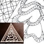 Bobbin Pattern Fir for LED Triangle 30cm 