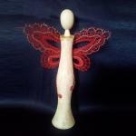 pattern angel wings for wooden body 18cm 