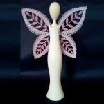 Pattern angel wings for wooden body 22cmn 