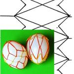 Klöppelbrief Verzierungen für Eier 