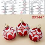 Pattern for chrstmas balls decoration 