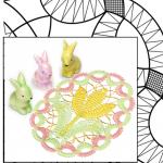 Pattern Easter egg tulip 