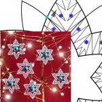 Pattern tree decoration "Ice Crystal" 