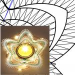 Klöppelbrief "Christrose" für Teelichthalter 