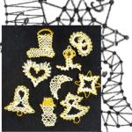 Bobbin lace patterns for Christmas 