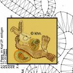 Klöppelbrief Hase Kleiner Faulpelz 