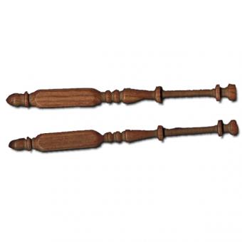 Vierkantklöppel - mittelbraunes Holz 