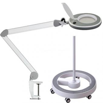 LUMENO LED-Lupenleuchte 8213 dimmbar + Rollstativ 