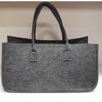 felt bag, dark gray 