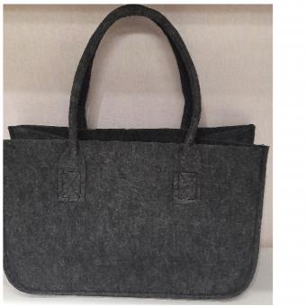 felt bag, dark gray 