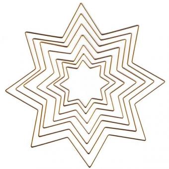 Metal Frame Star, gold-plated 